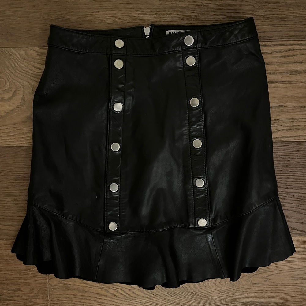 Walter Baker Leather Skirt